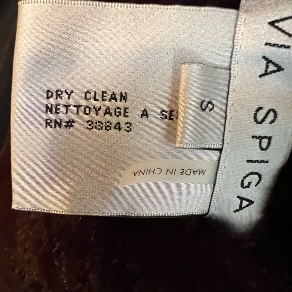 Via Spiga Reversible Grooved Faux-Fur Jacket in "Eggplant" Size S NWOT - Picture 8 of 13